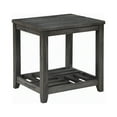 thumbnail image 3 of 1-shelf Rectangular End Table Grey, 3 of 7