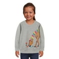 thumbnail image 2 of TFEOQRY Children Girls New fashion printed long sleeved round neck pullover hoodie Shirts, 2 of 7