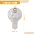 thumbnail image 4 of Clip de gafas de sol para coche Unique Bargains, magnético, universal, para visera del sol, clip de almacenamiento protector para gafas, cuero PU, blanco, 10x6cm, 1 pieza, 4 of 7