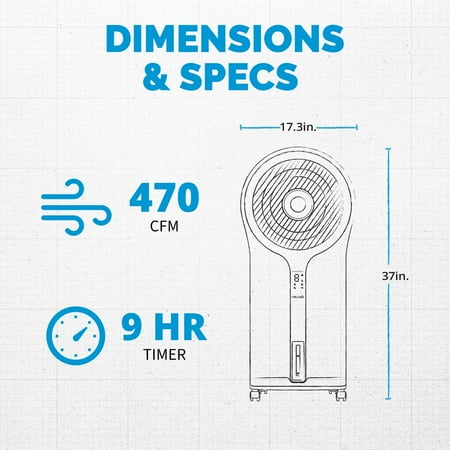 NewAir - 470 CFM Evaporative Cooler - Silver