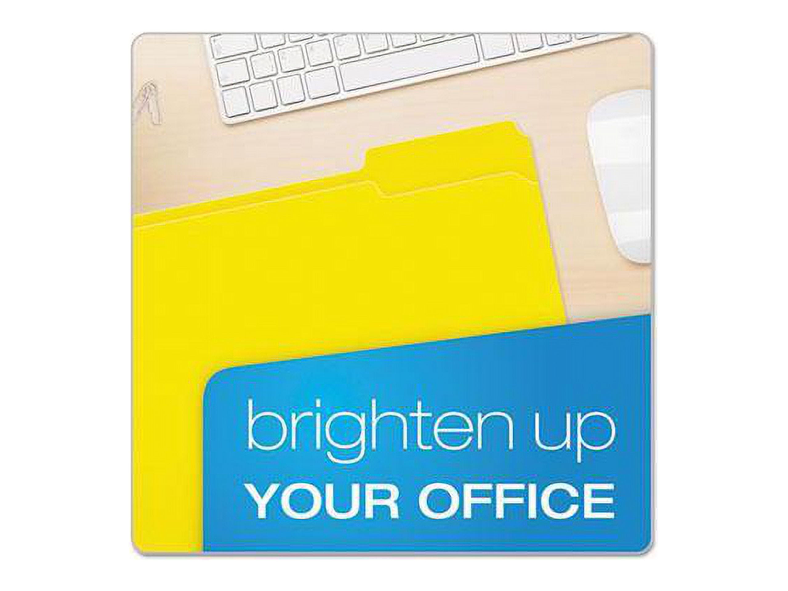 Pendaflex Reinforced Top Tab File Folders 1/3 Cut Letter Yellow 100/Box R15213YEL