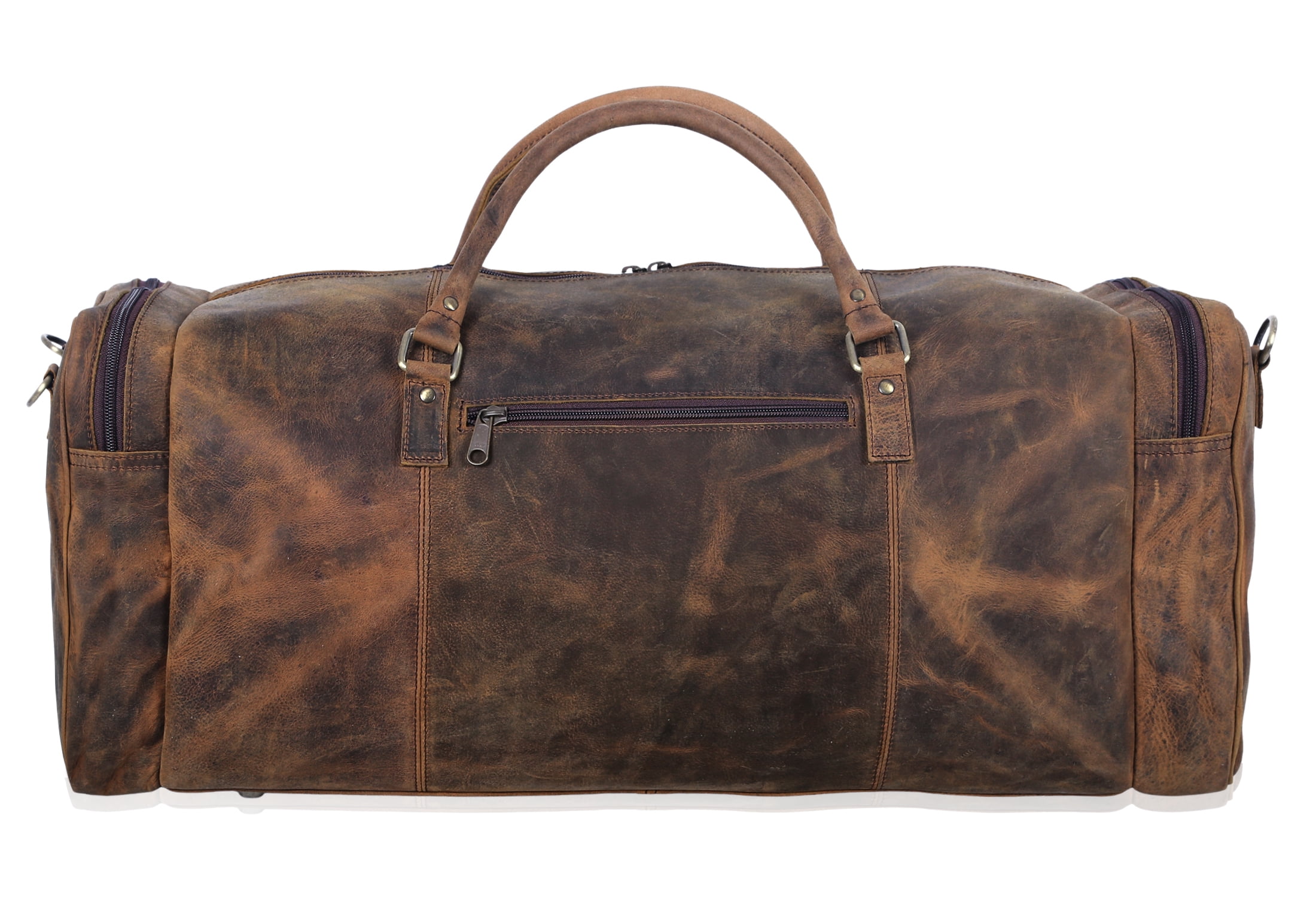 KomalC 28 inch Duffel Bag Travel Sports Overnight Weekend Leather Duffle Bag for Gym Sports Cabin Holdall bag