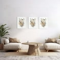 thumbnail image 2 of Floral Wall Art Framed Set of 3 Flowers Art Prints,Watercolors Flower Wall Decor Living Room,Minimalist Botanical Wall Art Modern Wall Decor for Bathroom Bedroom Office,12"x16, 2 of 6