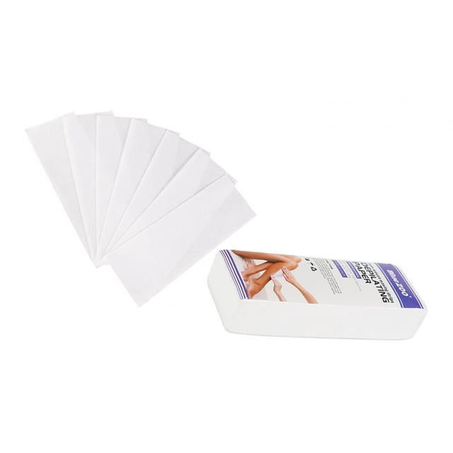 Papel de cera pa depilación 100x pa ca/axila/piernas//depilación del labio Azul Colcomx Papel de depilación desechable