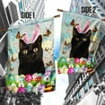 thumbnail image 3 of FLAGWIX Black Cat Happy Easter Flag, Outdoor Easter Decoration - House Flag (29.5" x 39.5"), 3 of 4