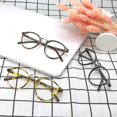 thumbnail image 5 of LAMBBAA Blue Light Blocking Glasses 3 Pack Retro Round Frame Computer Gaming Glasses for Men Women Lightweight Anti Eyestrain UV Filter(Black+Floral+Tortoise), 5 of 5