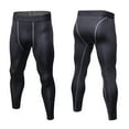 thumbnail image 2 of ZestMode 2 Pack Mens Compression Pants Workout Pants Athletic Compression Leggings Running Tights Sport Supplies Tight Fitness Running Stretch Basketball Base Fitness Pants, 2 of 8