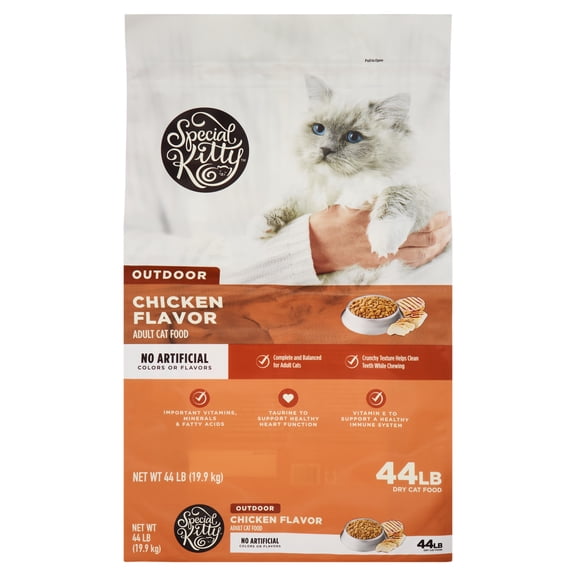 (New Formula Available) Special Kitty Outdoor Formula Dry Cat Food, 44 lb