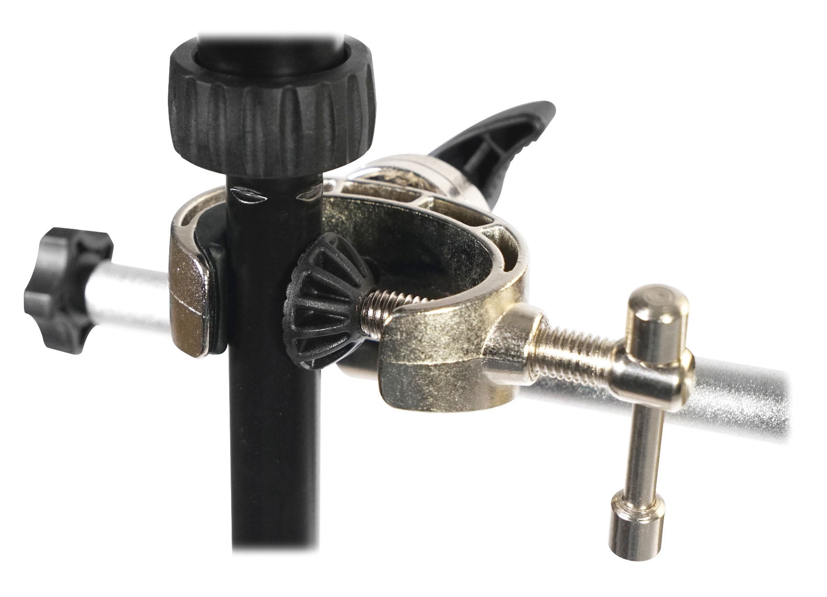 Rockville Microphone Mic Stand w/ Round Base+Smartphone/Tablet/iPad Clamp Mount