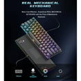 thumbnail image 6 of AOOOWER Gaming Mechanical Keyboard LED Backlit 61 Key Corded Office Keyboard LED Gaming Mechanical Keyboard for Computer Laptop, 6 of 13