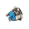 thumbnail image 1 of Push Button Switch, Silver Car Momentary Switch Brass Nickel Plated  For Car, 1 of 8