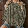 thumbnail image 4 of CLOISE Pullover Sweatshirts for Women Plus Size Crew Neck Tops Camouflage Long Sleeve Pullover Oversized Clothes, 4 of 8