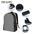 thumbnail image 4 of Travel Backpack For Women/Men Checkerboard Black And White Carry On Backpack With Laptop Compartment Travel Backpack, 4 of 7