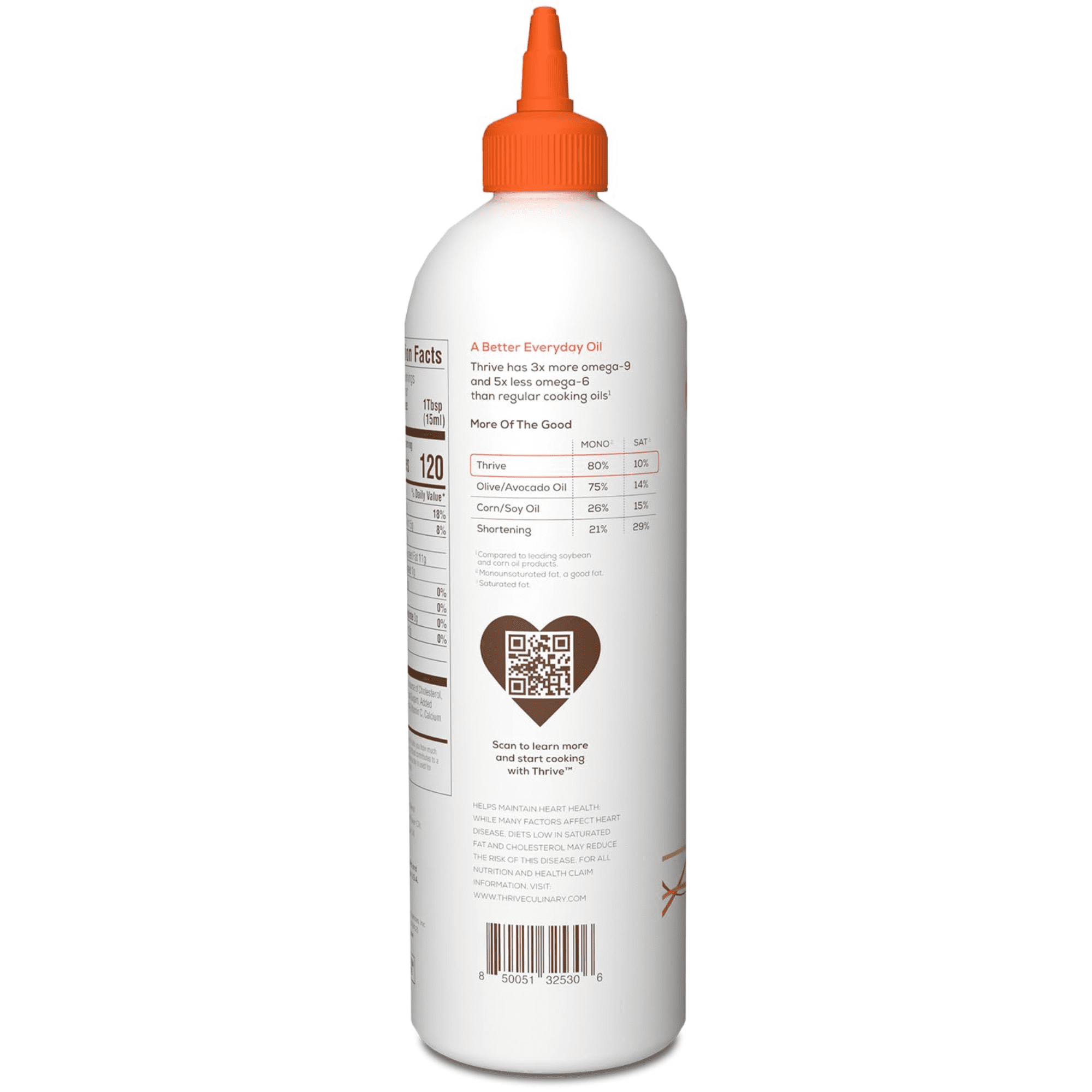 Thrive Oleic Rich Cooking Oil Blend - 30 fl oz Squeeze Bottle, 1 Pack