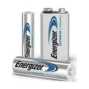 Energizer, EVEL91SBP4CT, Ultimate Lithium AA Batteries, 96 / Carton, Silver,Blue