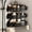3 Tier, variant on 2-Tier Corner Shower Shelf No Drilling Adhesive Wall Mounted Bathroom Storage Organizer, Self-Adhesive Drill-Free Quick-Dry Ventilated Durable Space Saving Shower Caddy for Bath Corner - Black