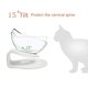 thumbnail image 5 of Cuenco elevado para gatos con soporte elevado, diseño inclinado, soporte para protección del cuello, cuenco elevado para comida y agua para gatos o perros pequeños, 5 of 5