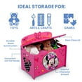 thumbnail image 5 of Disney Minnie Mouse Deluxe Wood Toy Box by Delta Children, Greenguard Gold Certified, 5 of 11