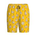thumbnail image 4 of Wukai Funny Chicken Men’s Short Pajama Pants With Pockets Soft Sleep Pj Shorts for Men-3X-Large, 4 of 6