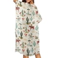 thumbnail image 4 of HELLHERO High Quality Fabrics Bathing Suit Cover Up for Hawaii Casual Loose Free Size Long Kimono Swimsuit Cover Up Western Cowboy, 4 of 6