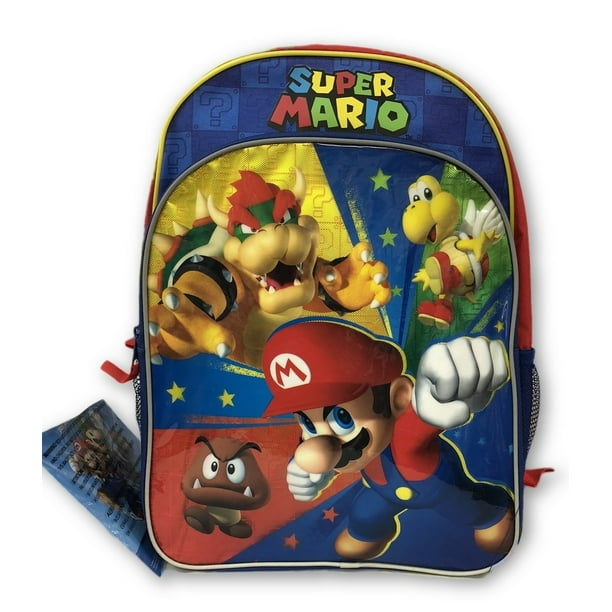 Grupo Ruz - Backpack - Super Mario Brothers - Large 16 Inch - Bad Guys ...