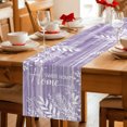 thumbnail image 5 of Table Runners 120 Inches Long Dress Scarves, Vintage Lavender Farmhouse Coffee/Dining/Kitchen Table Decor Table Runner for Living Room, Farmhouse Florals Leaf Coastal Home Sweet 13x120 Inch, 5 of 9