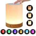 thumbnail image 1 of Lámpara de mesa táctil, lámpara de noche regulable con luz blanca cálida, 1 of 5