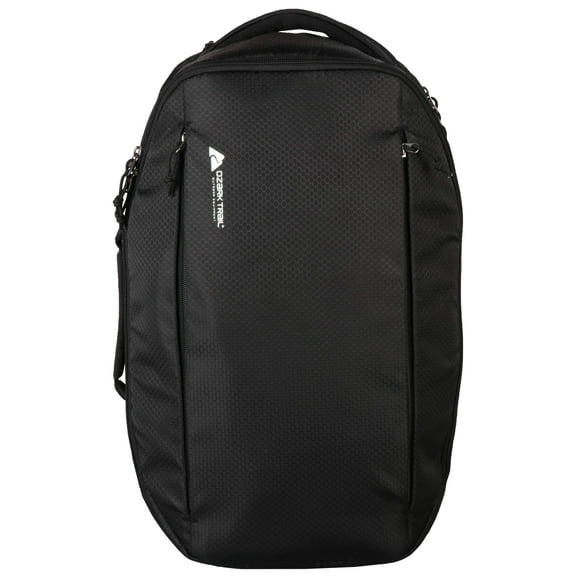 Ozark Trail 30L Commuter Backpack, with Laptop Compartment for Work or Travel, Black