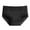 Black, variant on Womens Underwear Women's Plus Size Crotch Breathable Skin Tight Belly Lifting Waist Lace Hem High Waist Underwear Panties for Women Black M