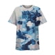 thumbnail image 3 of Blusa informal de manga corta con estampado de teñido anudado y cuello redondo para mujer OAVQHLG3B Store lin121212, 3 of 4