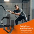 thumbnail image 5 of Rope Wall Anchor Kit Wall Mounted Training Rope Storage Tool Fitness Rope Wall Mount, 5 of 6
