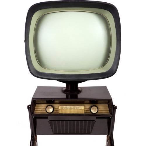 SP03043 Vintage TV Set Black and White Cardboard Cutout Standee Standup