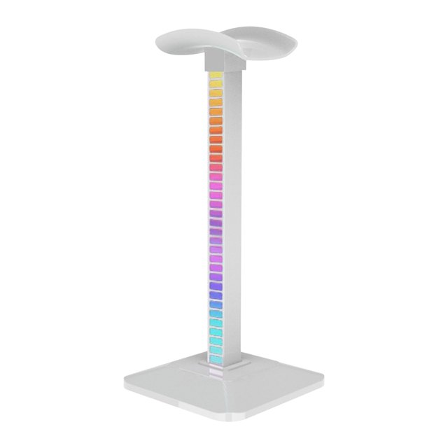 Audífonos para Soporte de Auriculares Montado en Cabeza de Juego, Equipado con Luz de Recogida de Luz Fría Rgb, Modos de Iluminación Múltiples, Audífonos para Juegos, Soporte de Pantalla de Iluminació