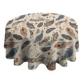 thumbnail image 4 of Design Pattern Round Tablecloth 60 Inch – Waterproof Polyester Table Cover with Full Print Design, Wrinkle Resistant & Washable for Kitchen Dining Party Decor, 4 of 6