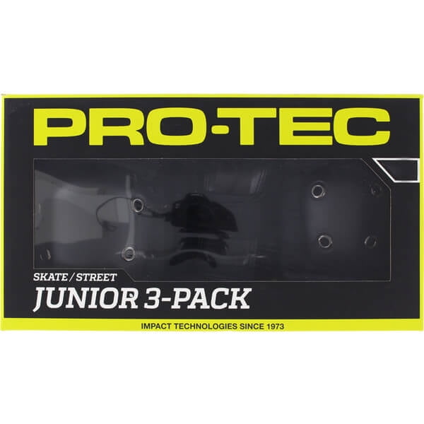 Pro Tec Junior 3 Pack Pad Set Black