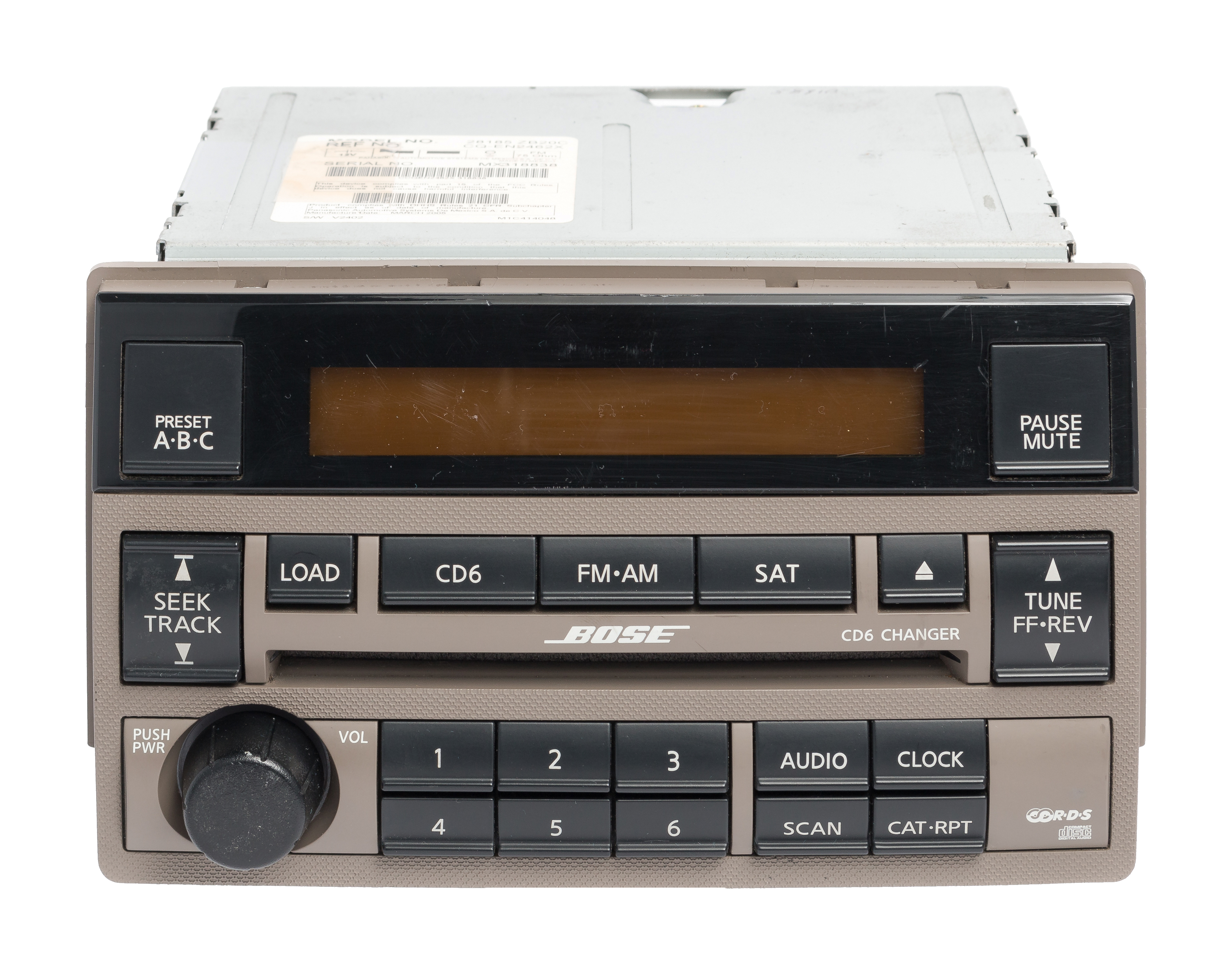 Restored 2005-2006 Nissan Altima AM FM Radio Receiver 6 Disc CD Player Part ID 28185ZB20C (Refurbished)