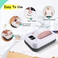thumbnail image 3 of Adnoom 7"X 5" Mini Heat Press, Smart Heat Press Machine with Digital Control, Portable Easy Press for T-shirt Pillow Bag, Double-tube Heating System, Pink, 3 of 8