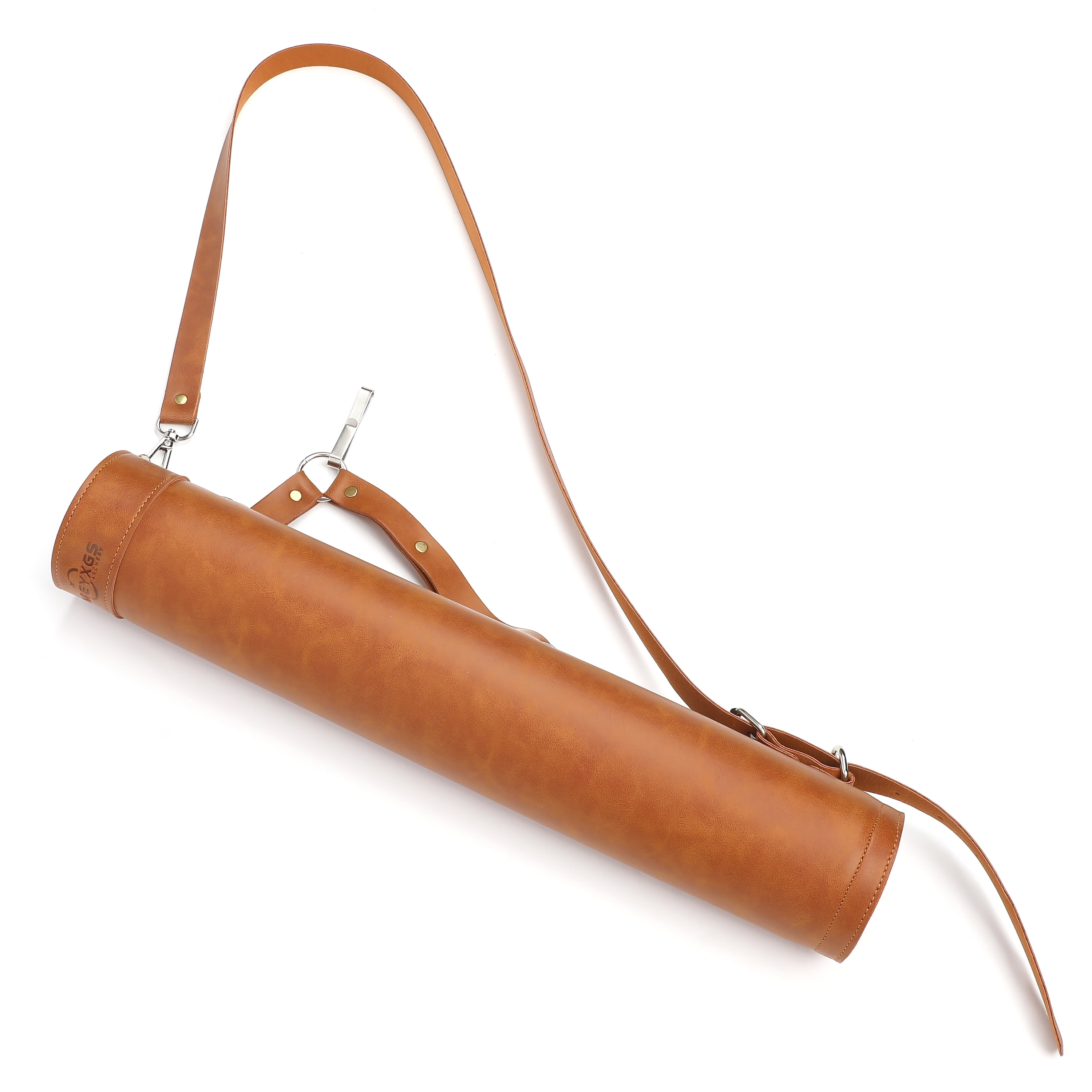 AMEYXGS Archery Arrow Quiver Brown PU Lenther