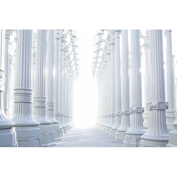 Wall Art Impressions 36x24in Photographic Print Poster Photographic Columns Hallway Architecture Greek Ancient