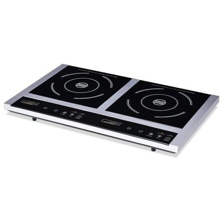 Double Burner Cooktop Digital Electric Induction Cooker Walmart Com