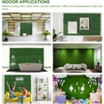 thumbnail image 2 of 4-Layer Grass Wall Panels, 10"x 10"(10pcs) Artificial Green Wall Panel Backdrop Greenery Wall with 100 Zip Ties, 2 of 7