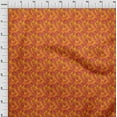thumbnail image 4 of oneOone Rayon Mustard Yellow Fabric Abstract Sewing Material Print Fabric By The Yard 56 Inch Wide, 4 of 4