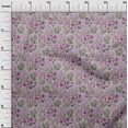 thumbnail image 3 of oneOone Cotton Poplin Purple Fabric Floral Craft Projects Decor Fabric Printed By The Yard 42 Inch Wide, 3 of 5
