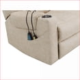 thumbnail image 6 of Recliners: Power Lift Motion Recliner with Heating & Massage, Ivory Leather Aire | Ivory | Faux Leather, 6 of 15