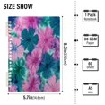 thumbnail image 3 of Wirebound Notebook Hardcover Spiral Notebooks Pink and Teal Tie-dye, 60 Pages, 80 GSM, 5.7 x 8.3in, 3 of 7