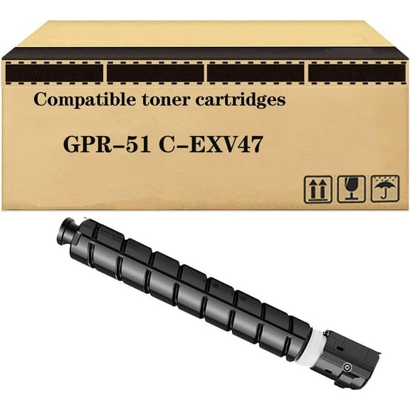 Compatible Toner Cartridge Replacement for Canon GPR-51 C-EXV47 Toner High Yield for Image Runner Advance C250 C350 Image Runner Advance C255iF C355iF C350iF Printers
