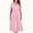 *Pink, variant on ClodeEU Women's Plaid V Neck Short Sleeve Midi Dress,Casual Loose Swing Dress Black,Women's Plus L