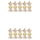 thumbnail image 3 of Injueey Paquete de 5 adornos colgantes de plástico para decoración de dulces de Navidad Dorado champagne 2Conjunto, 3 of 6