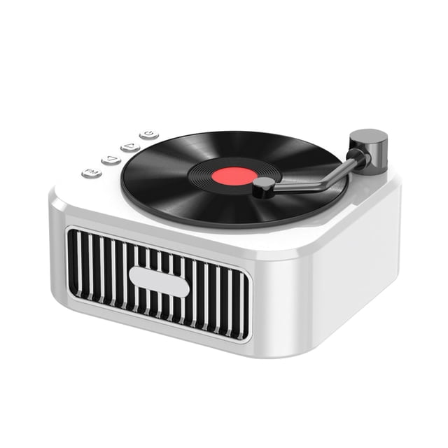 Birdeem Bluetooth 5.3 Magnetic Tape Rotatable Surround Sound Effect Retro Small Wireless Record Player Ornament Desktop Bluetooth Small Speaker