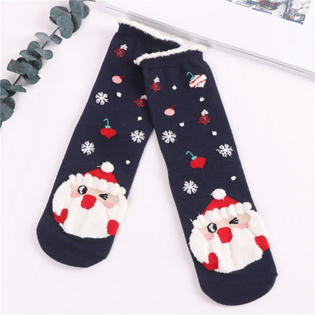

Livesture Santa Claus Cute Christmas Socks Santa Claus One size